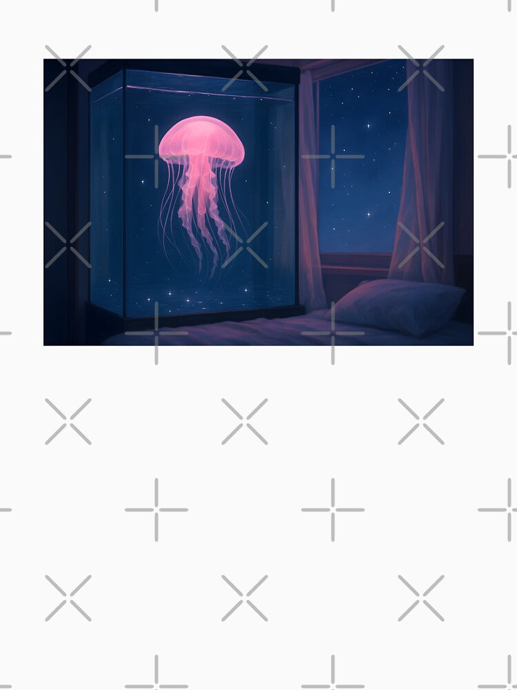 Glowing Jellyfish Aquarium by Moonlight by SassyArtistry