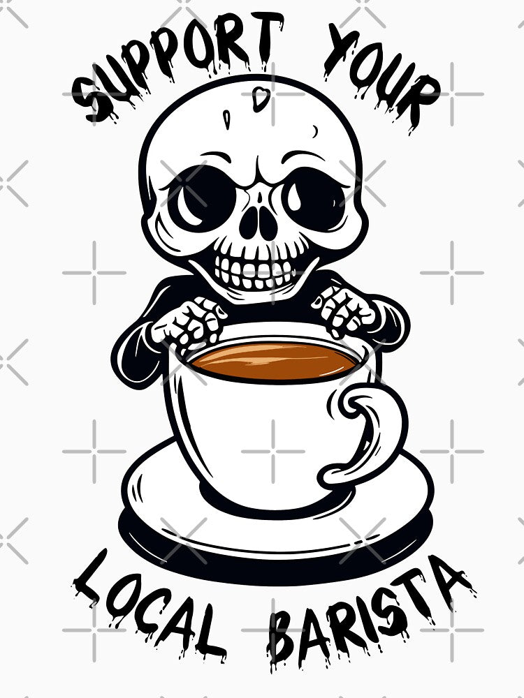 Support Your Local Barista - Coffee Shop Gift by tinytwist