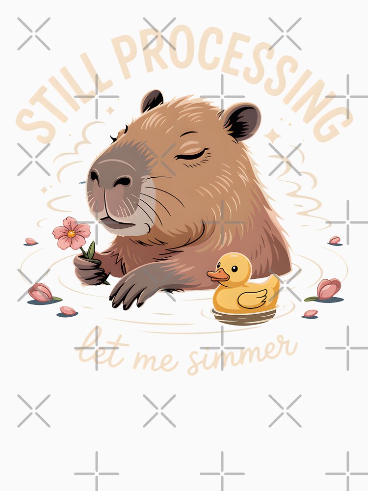 Cute Relaxed Capybara by Velvetwhim