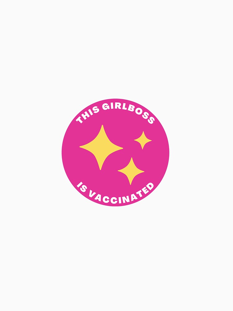 Girlboss Vaccine Sticker by izzymagsdesigns