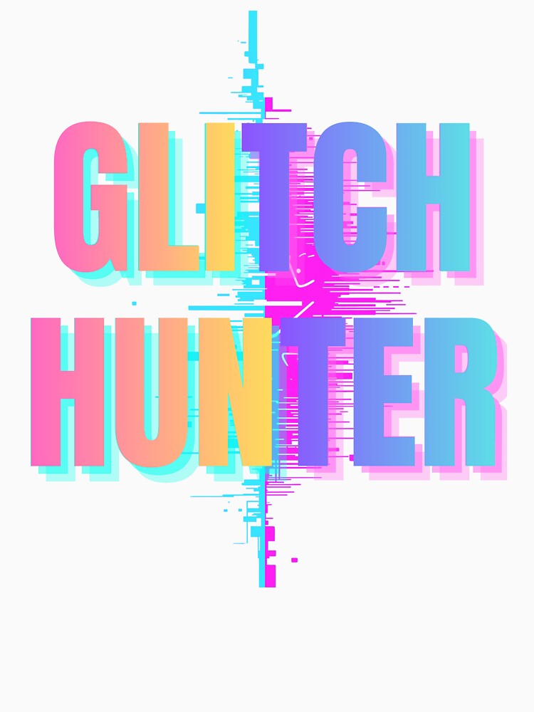 Glitch Hunter – Colorful Glitch Typography Design by PHRASEandSTYLE