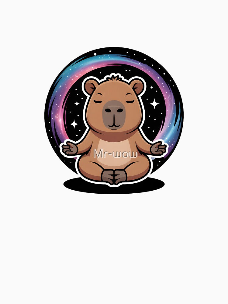Cosmic Meditating Capybara by Mr-wow