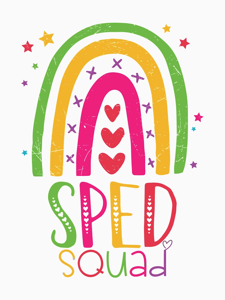 Sped Squad Special Ed Rainbow Teacher Back To School 2021 by cometos