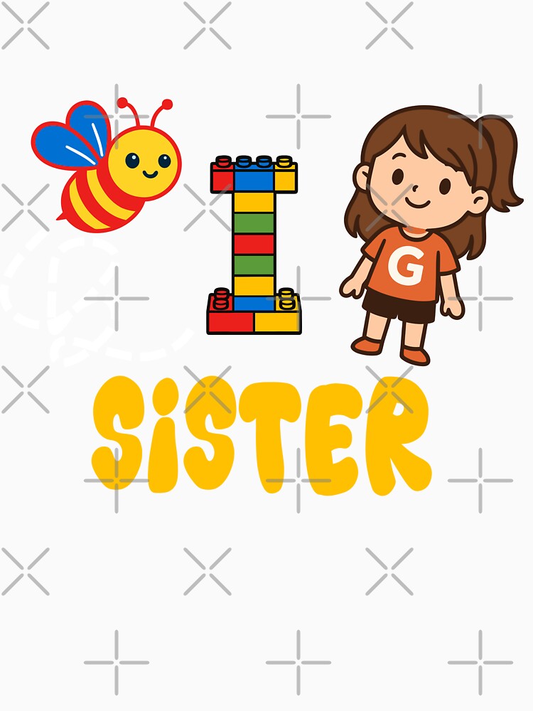 Bold Promoted to Big Sister Sibling Reveal Shirt for sister Sibling design by Colorfulman
