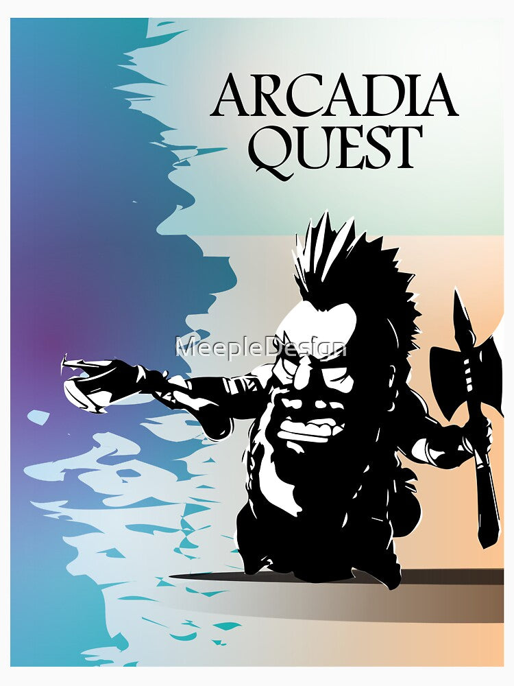 Arcadia Quest - Board Games Design - Movie Poster Style - Board Game Art by MeepleDesign