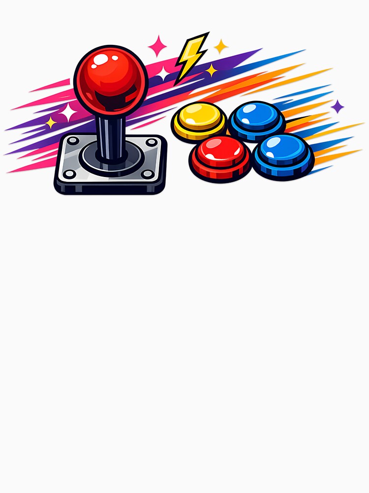 Retro Arcade Joystick 90s Gamer Nostalgia by athenaVart