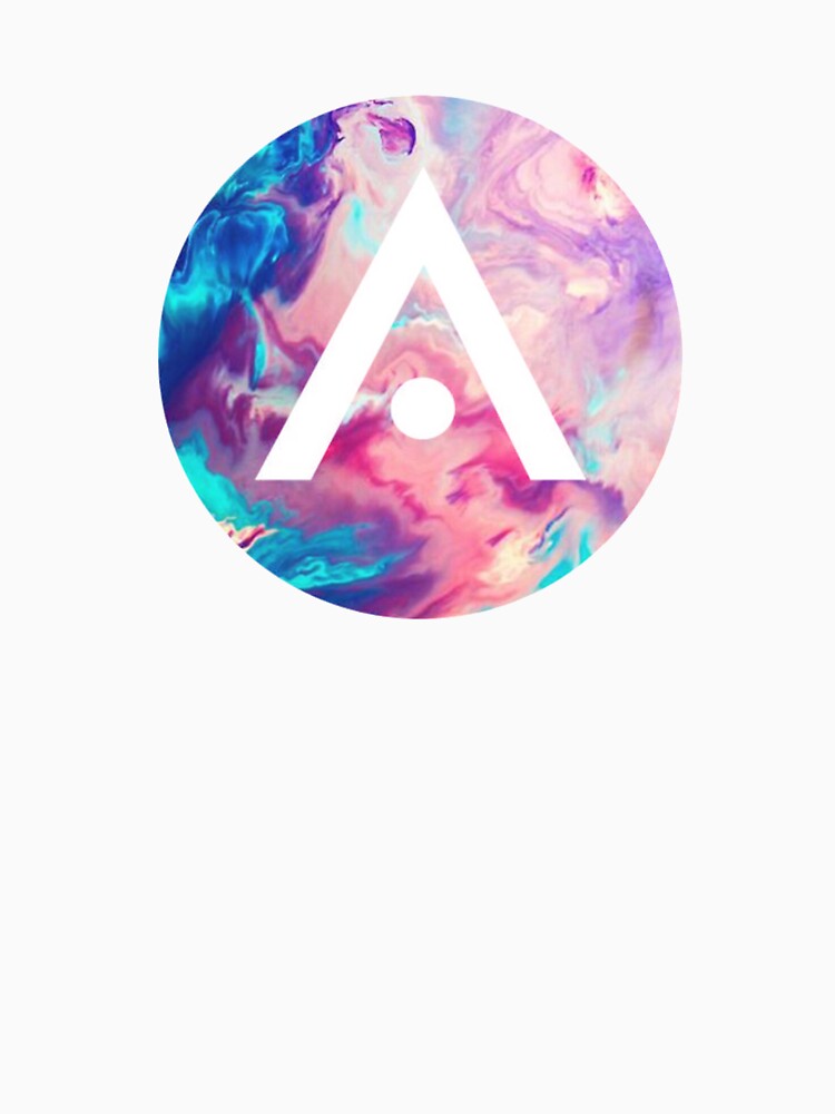 Blue and Pink Watercolor Aveda Logo by Dalaura