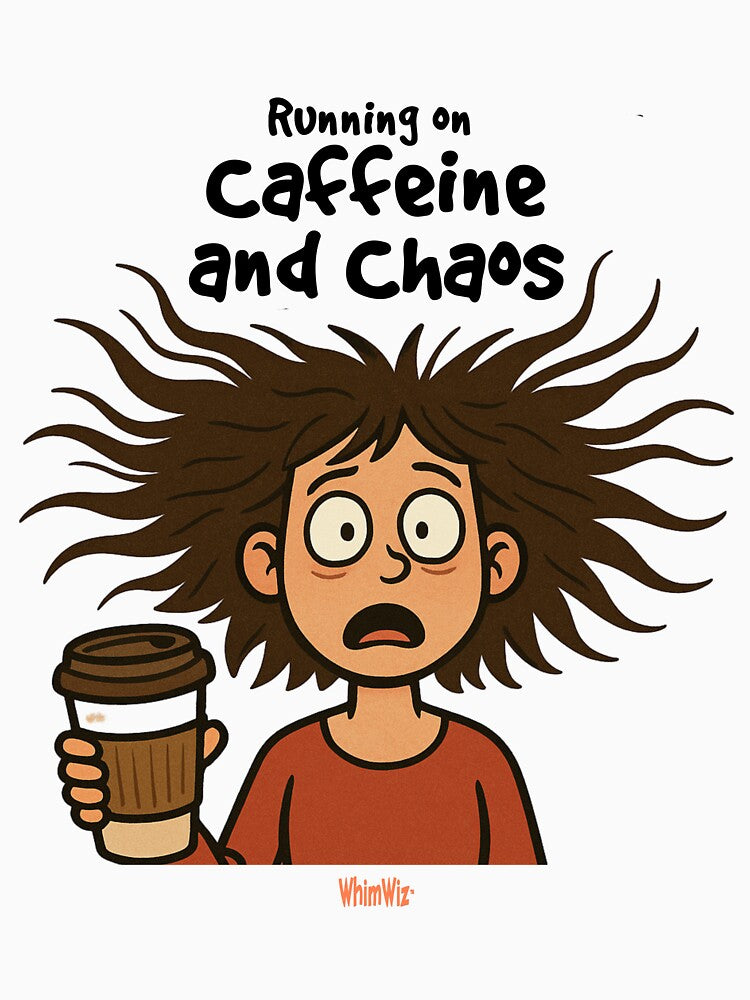 Running on Caffeine and Chaos - WhimWiz Funny & Quirky Gift Ideas by WhimWiz
