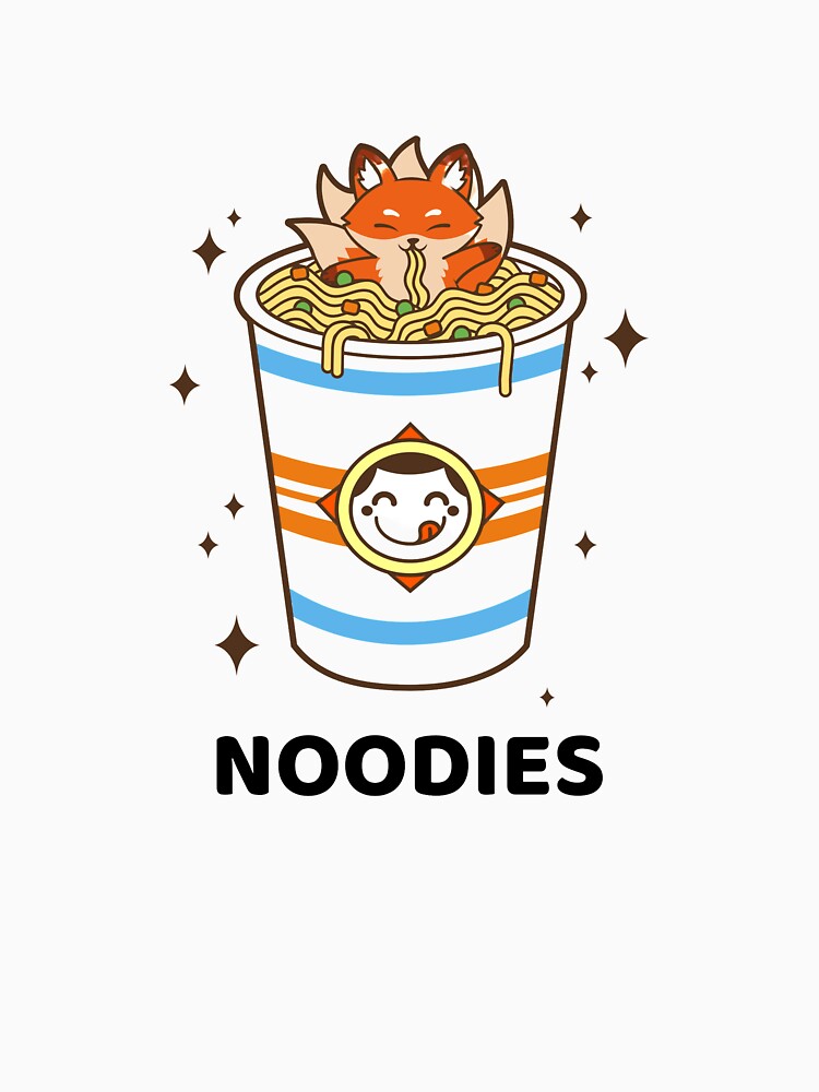Noodies fox eating macaroni delicious by AwsomeStore