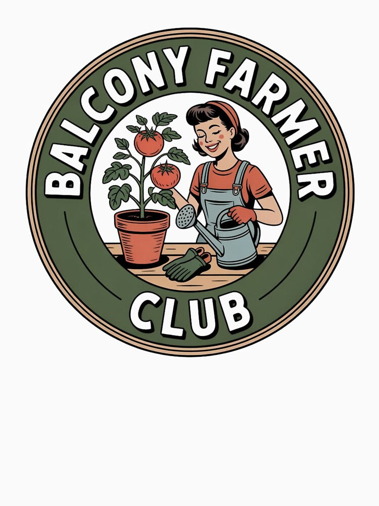Balcony Farmer Club – Urban Gardening Badge Design by Timeless Design