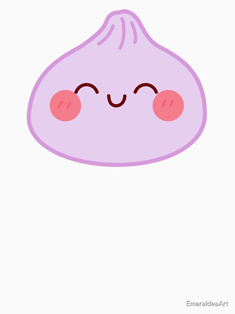 Purple squishy Dumpling – Cute Kawaii Food Character Design by EmeraldeaArt