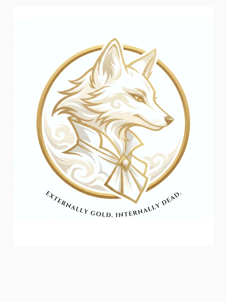 Corporate Fox: Externally Gold, Internally Dead - Minimalist Dark Humor by Top-Tier Thinking