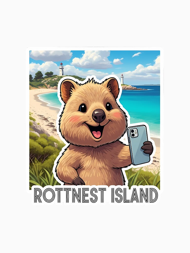Rottnest Island Quokka Selfie by Digital Dreams Arts