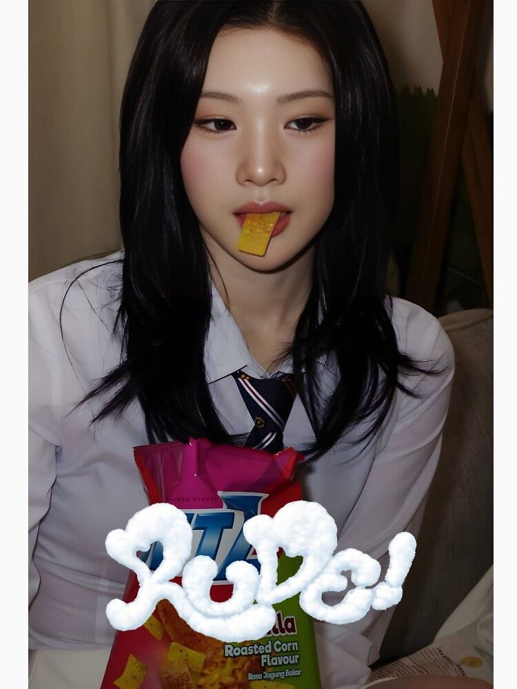 Hearts2Hearts Juun Rude Era Cute Fanart Poster Design by Valereekmerch