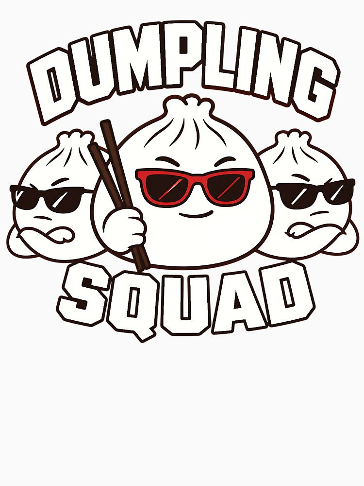 Dumpling Squad Funny Dumplings Lover Kids Toddler Youth asian food humor by clothesy7