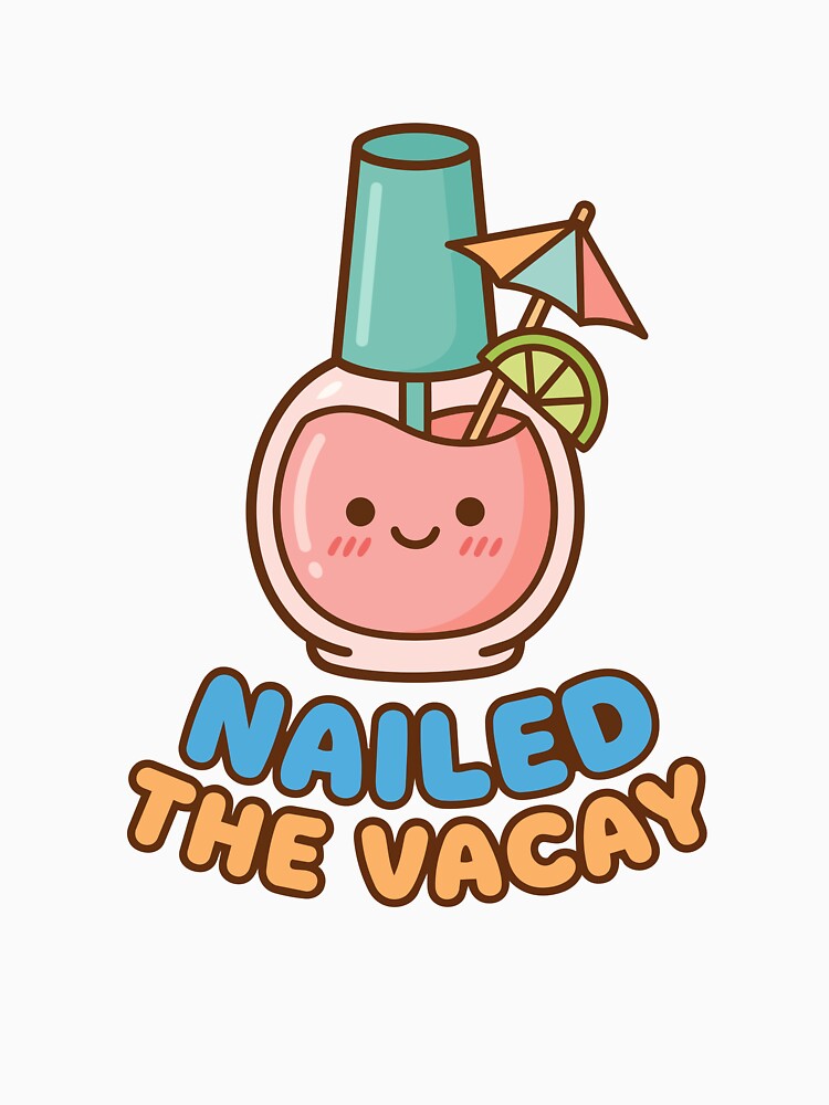 Nailed The Vacay Cute Summer Nails Sticker by Lestari Studio