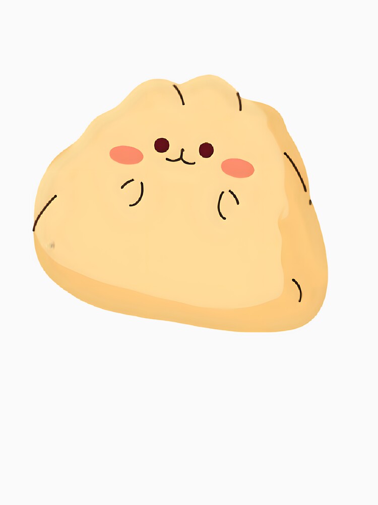 Kawaii Chubby Dumpling Sticker | Cute Blushy Cheeks | Adorable Food Art by OsasChild