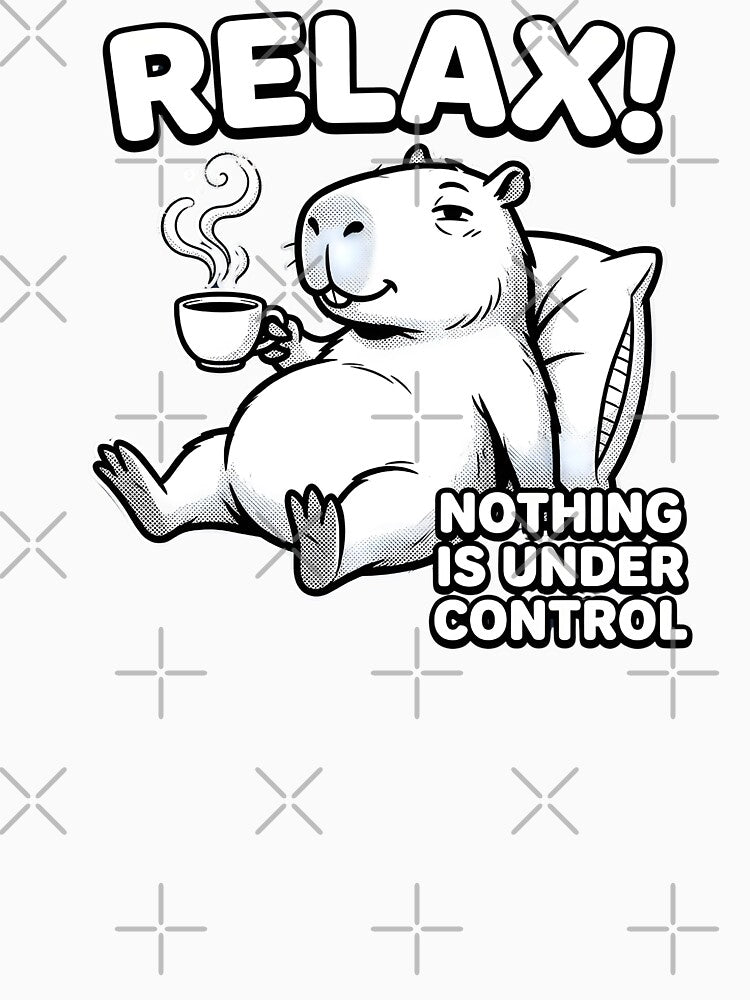 Relax Nothing Is Under Control Capybara by TshirtsOnline-