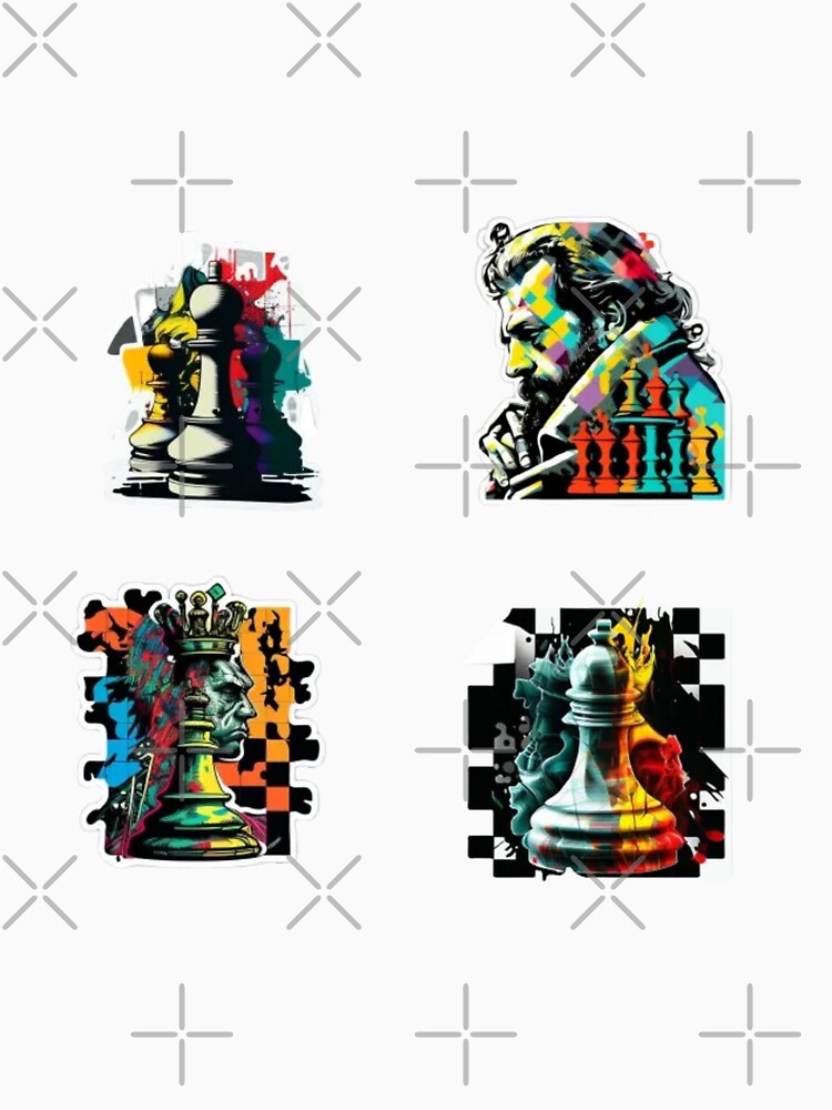 Chess colourful sticker pack by chessmate