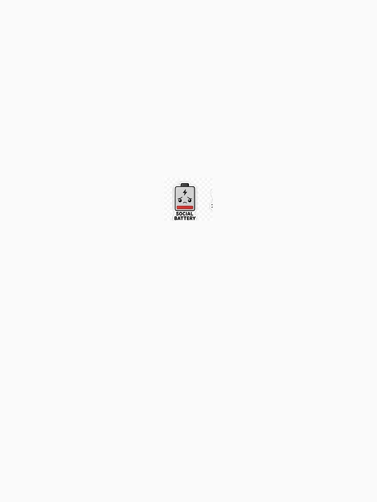 Social battery low sticker by Soft Grind Studio