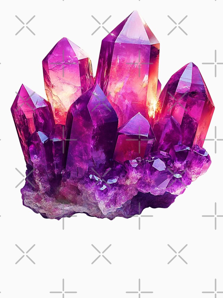 Large Amethyst Crystal – Deep Purple Quartz Energy by Myra365Art