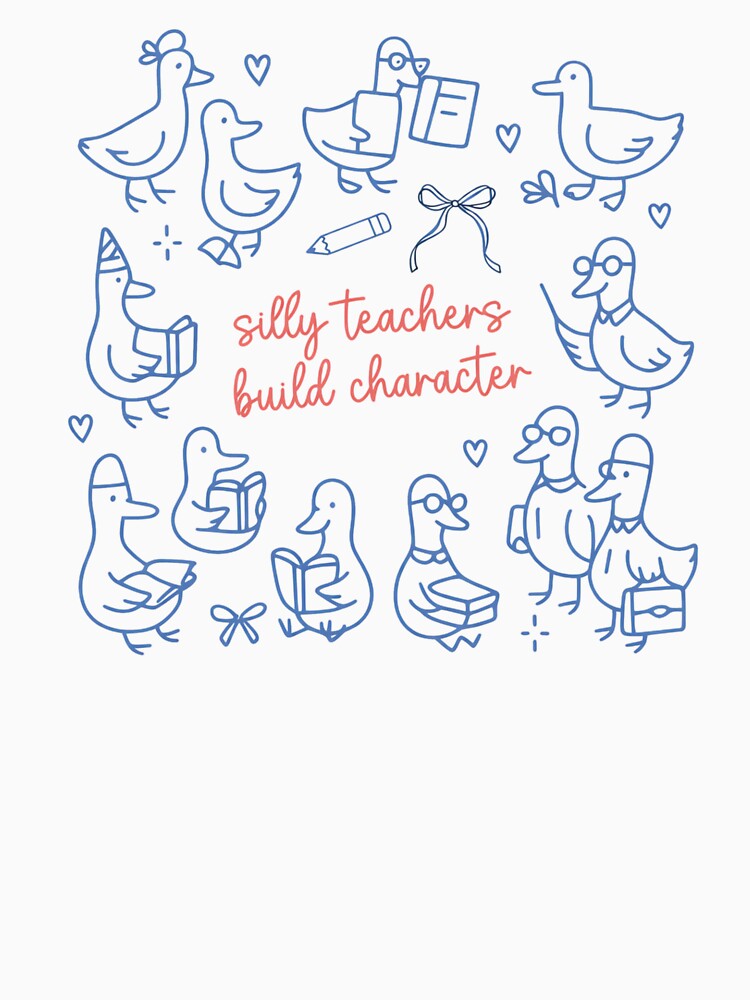 Silly Teachers Build Character Goose by krystalRomanart