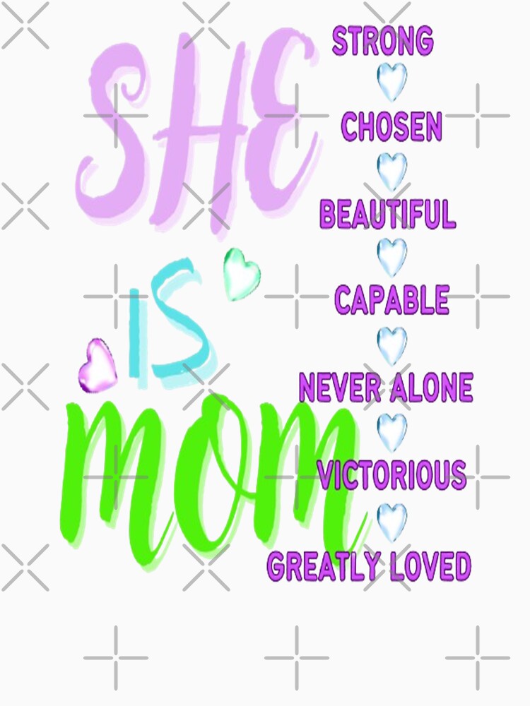 She is Mom, Bohemian Mothersday Stepmom Mothersday, Super Mom Super Wife Mothersday by Adri Barnard