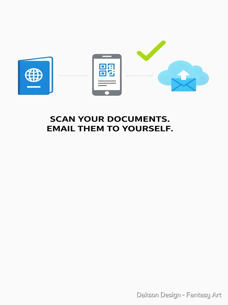The Ultimate Travel Hack | Scan Your Documents by Dakson Design - Fantasy Art
