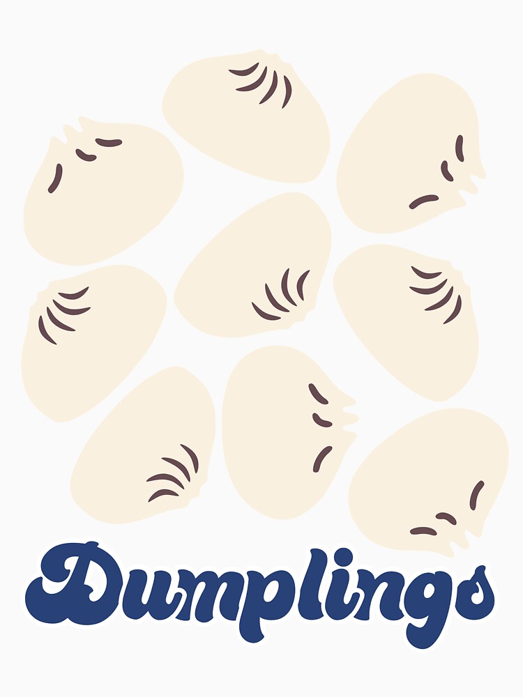 Cute Dumplings Pattern on Pink Background by kapotka