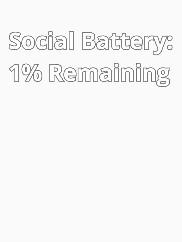 Social battery: 1% remaining by Agu210