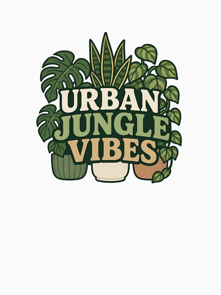 Urban Jungle Vibes Plant Design by EastEndTownie