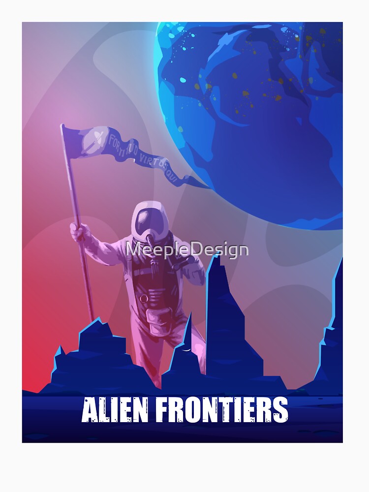 Alien Frontiers - Board Games Design - Movie Poster Style - Board Game Art (Authorised) by MeepleDesign