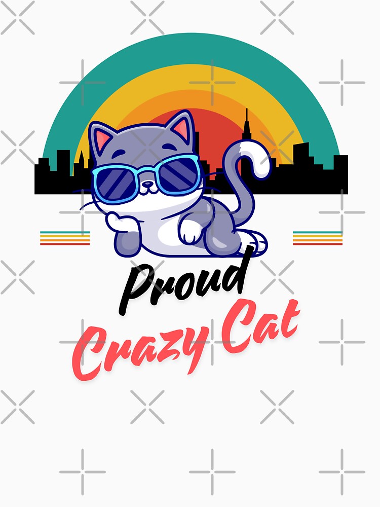 Proud Crazy Cat Lady by Playful Strokes pom@pom