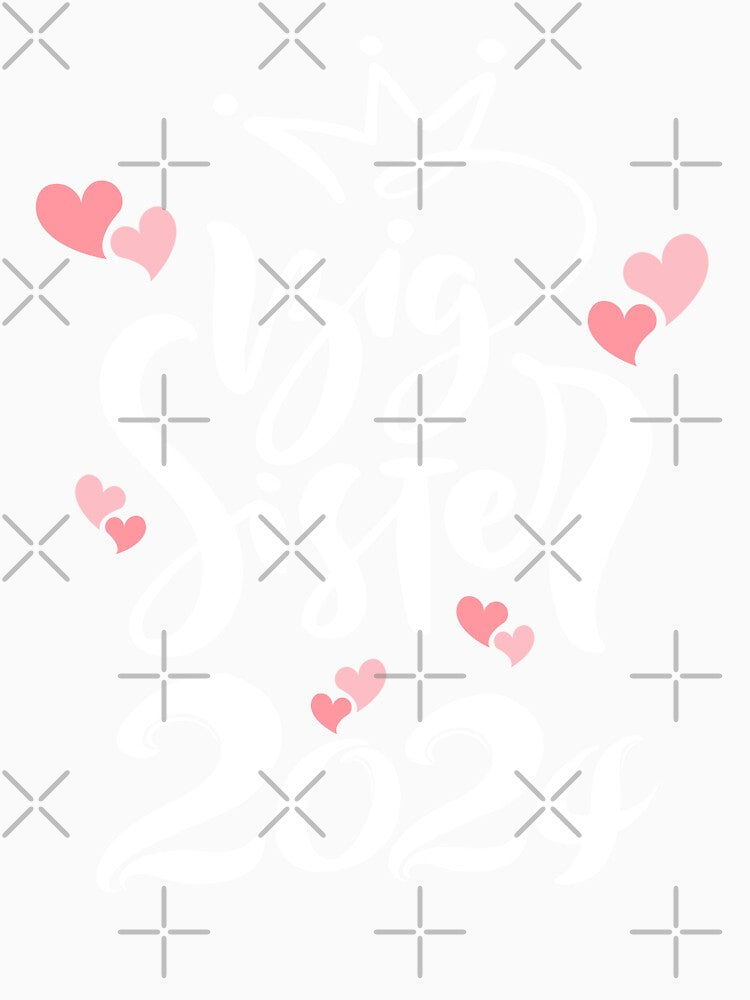 Big sister 2024 cute writing and pink hearts by Lady-Frost
