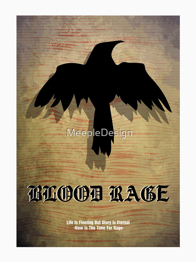Blood Rage - Board Games Design - Movie Poster Style - Board Game Art by MeepleDesign