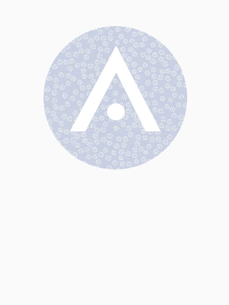 Pastel Blue Flowers Aveda Logo by Dalaura
