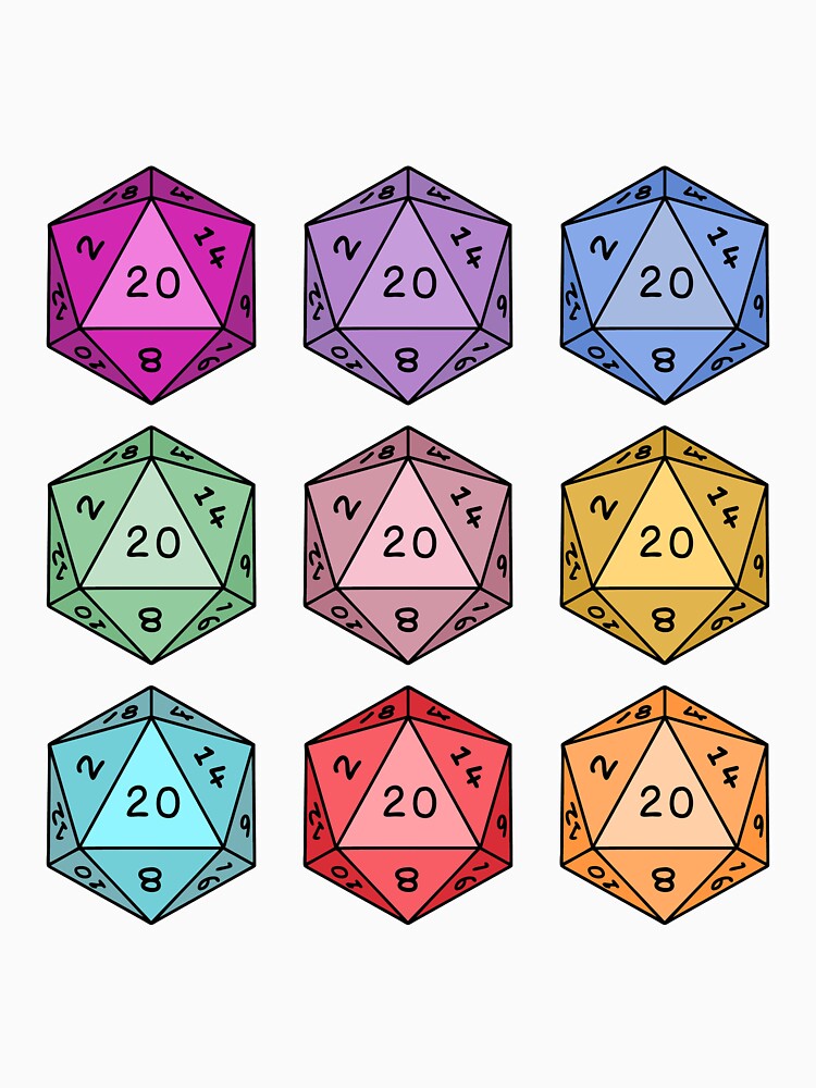 Rainbow D20 by leximarolf