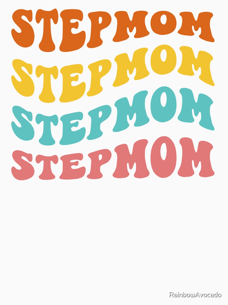 Retro Stepmom Orange Blue Pink by RainbowAvocado