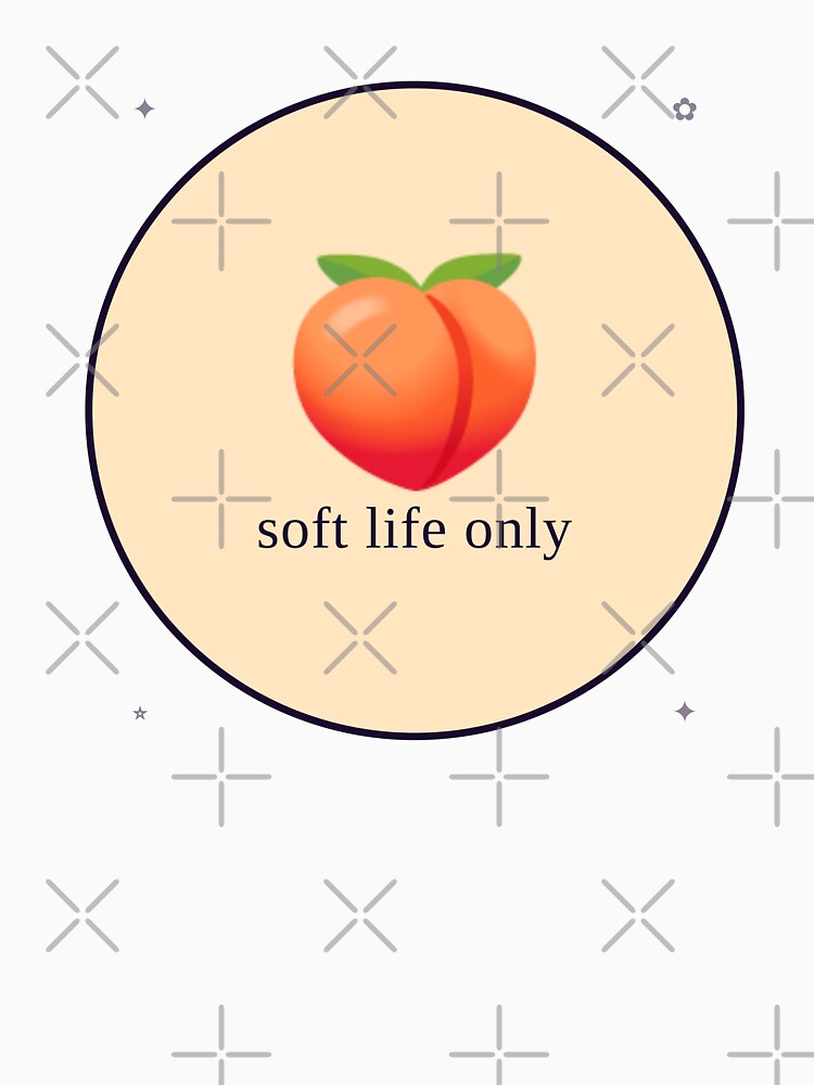 Soft Life Only — Peach Aesthetic Self Care Design by Sixième Studio