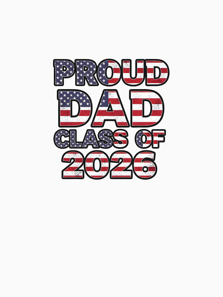 Proud Dad Class of 2026 Graduation Grunge by Kvarny