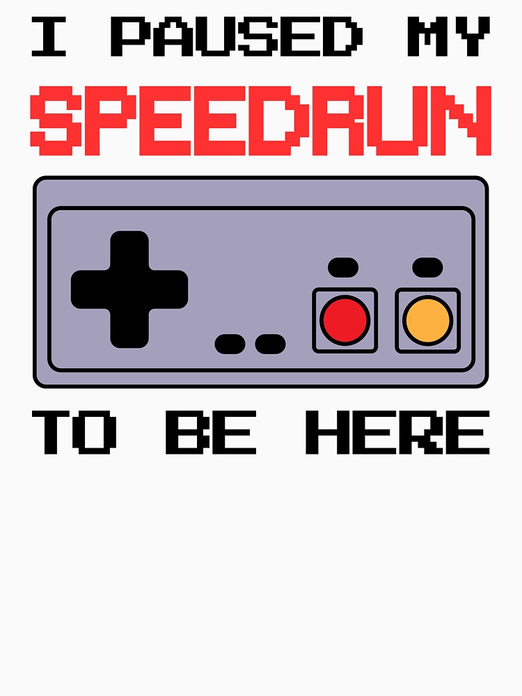 I Paused My Speedrun Pixel Controller Design – Retro Gamer Style by PHRASEandSTYLE