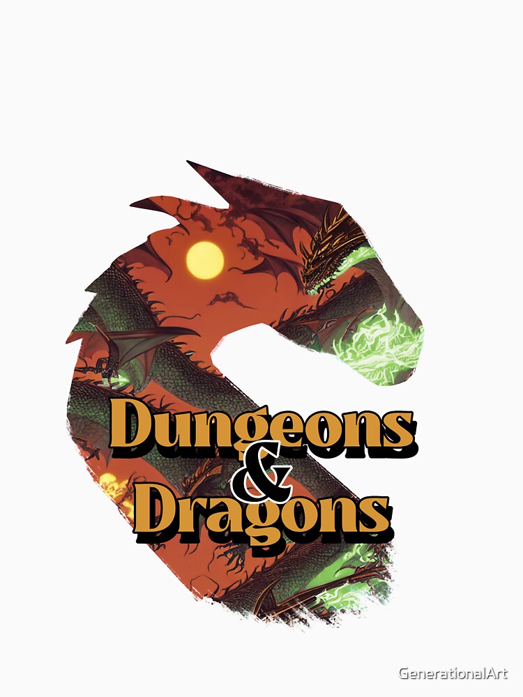 DND T-shirt Design | Dungeons and Dragons T-shirt by GenerationalArt