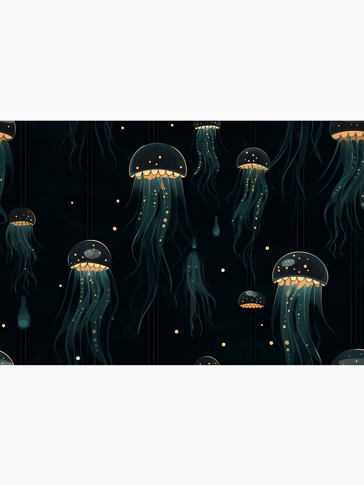 Dark Jellyfish Pattern by christiangates