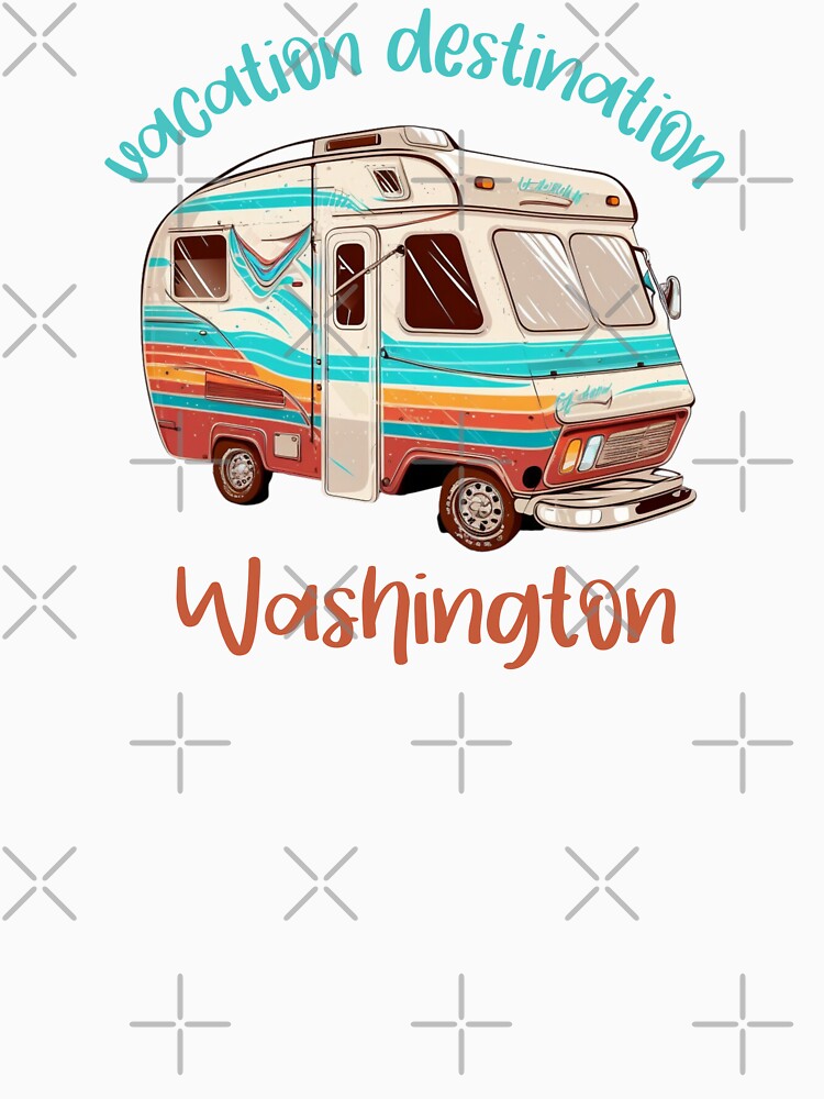 Vacation Destination Washington T-Shirt by MarqisStudio
