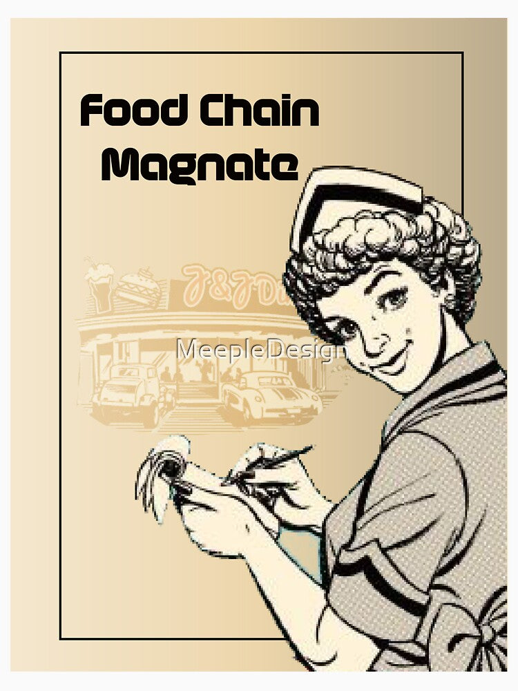 Food Chain Magnate - Board Games Design - Movie Poster Style - Board Game Art by MeepleDesign