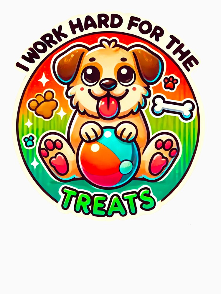 Dog Treat Sticker - Doggie Snack Lover by Artticadesigns