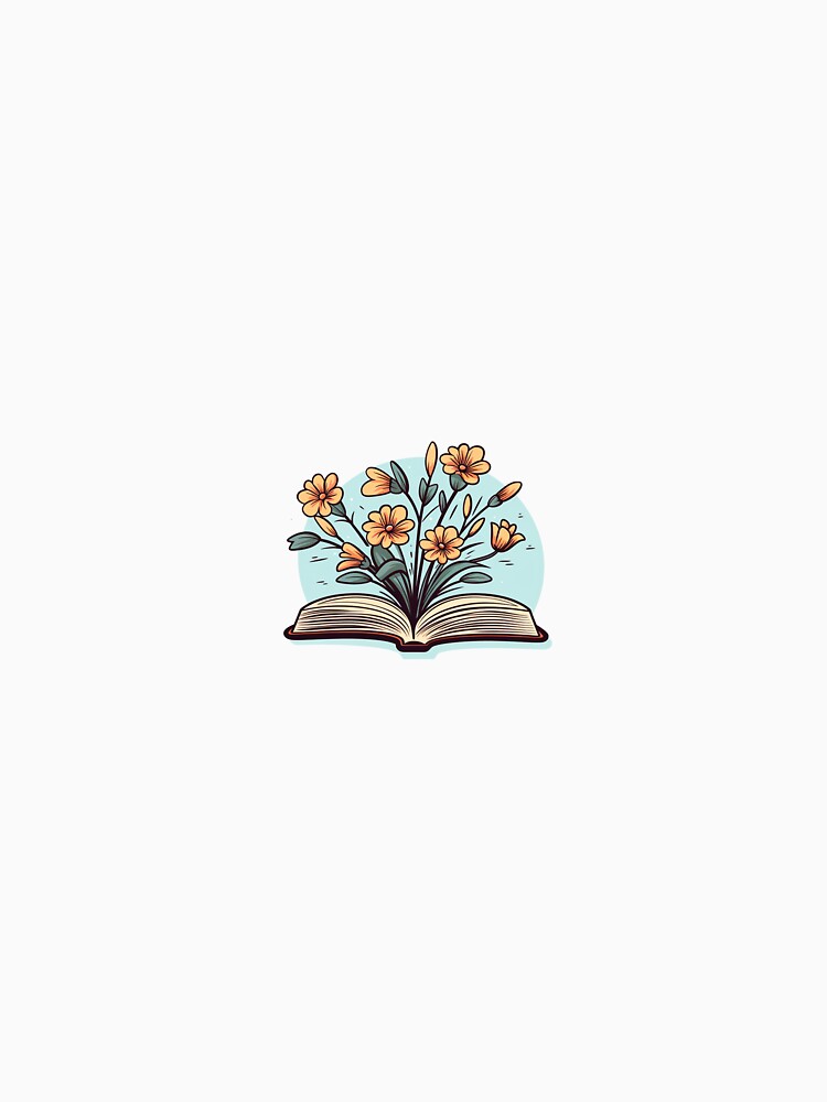 daisies growing from book graphic by earthlymermaid