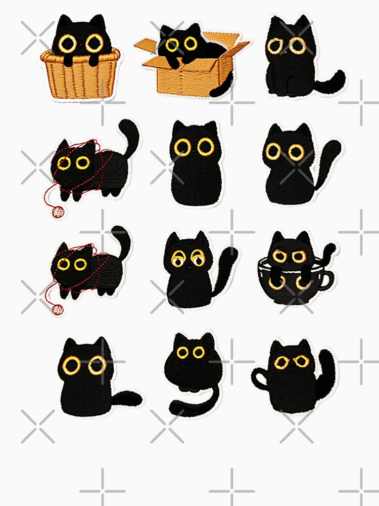 cat loaf cute kitten of types, cat lover funny t-shits by HomeFarShop