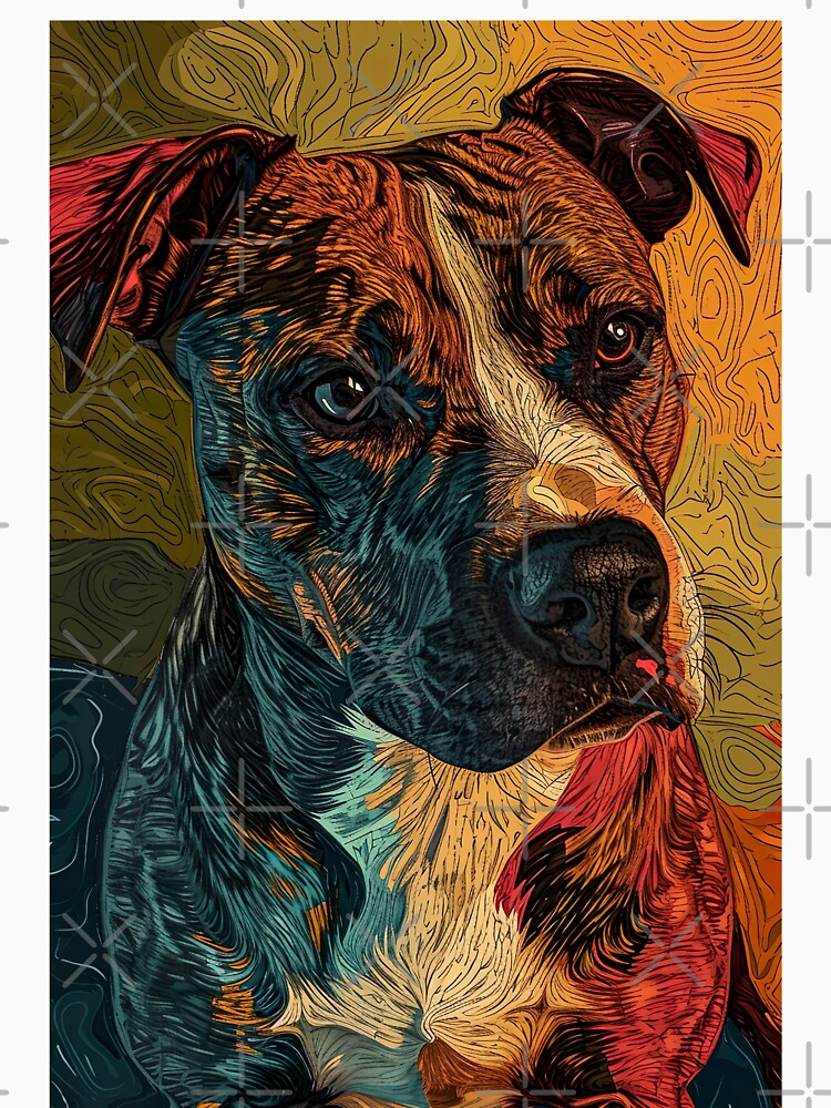 Ornate Cute Pitbull by Yogimeister