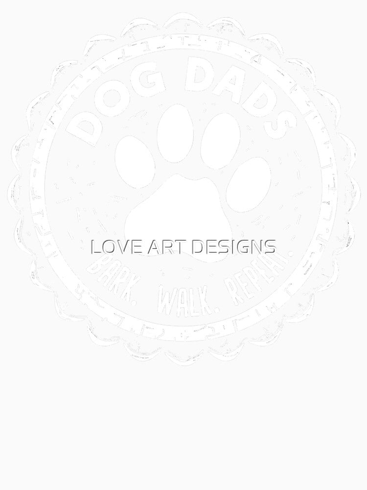 Father's day Badge Dog Dads by LOVE ART DESIGNS
